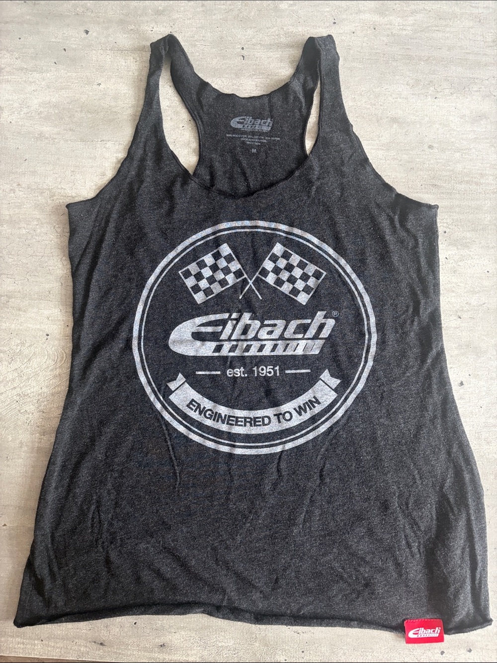 Eibach Racing Graphic Racerback Tank - Charcoal (super rare)